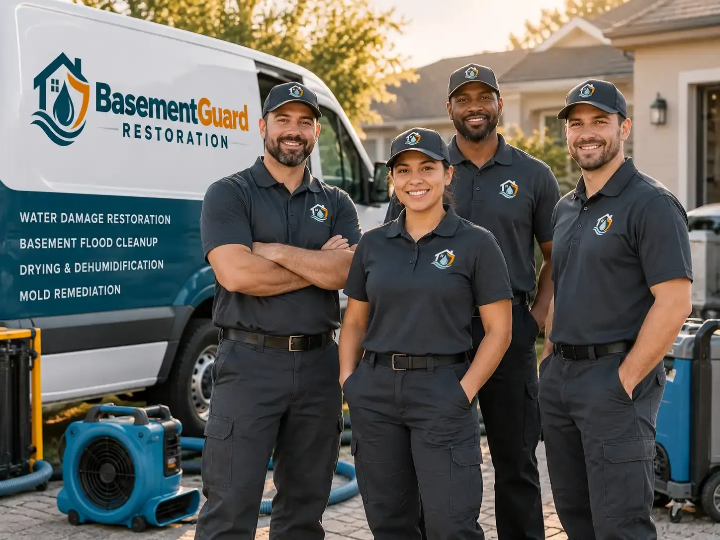 Basement Water Damage Restoration company in Kirkman, IA